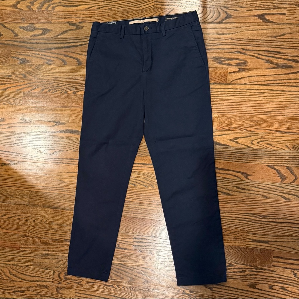Men's Banana Republic Navy lived In Chino Pants 30x30